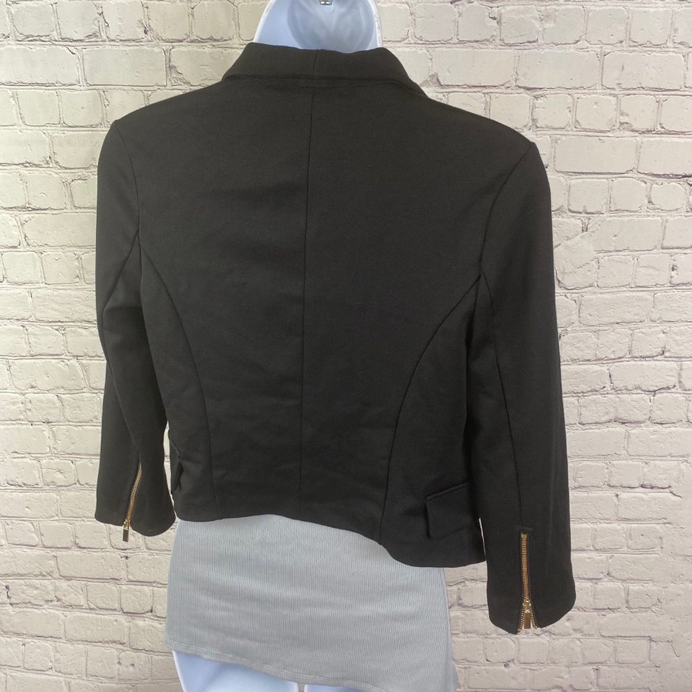 Guess Shavona Assymetrical Black Blazer Jacket - Picture 10 of 14